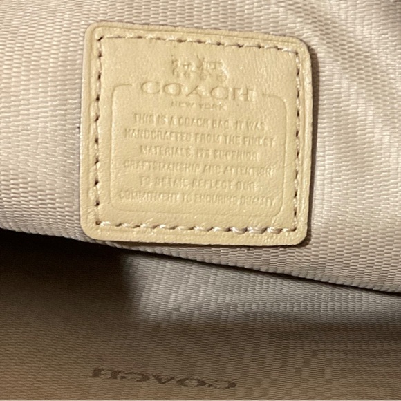 Coach Tan Pebble Leather Gold Accents Crossbody - Picture 8 of 15